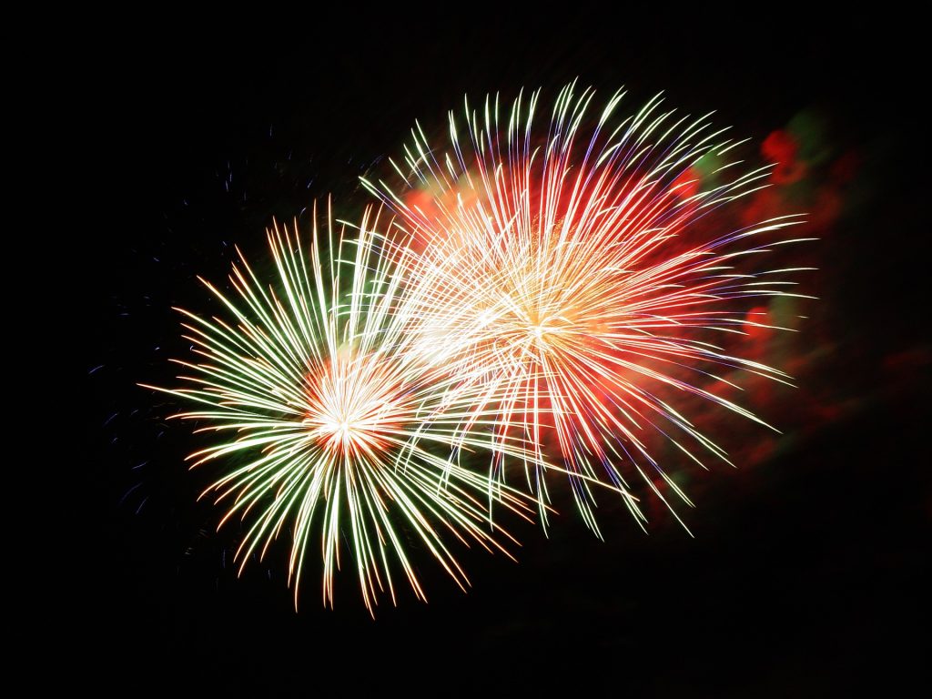 Illuminations et feux d’artifice, place du Château